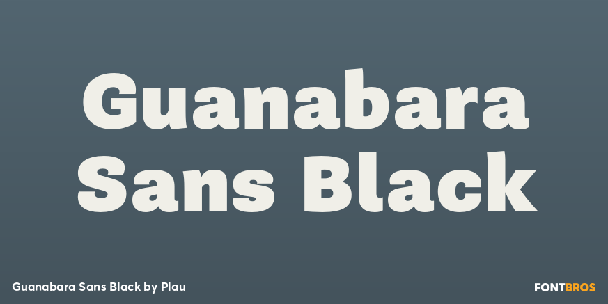 Guanabara Sans Black Font Poster #1