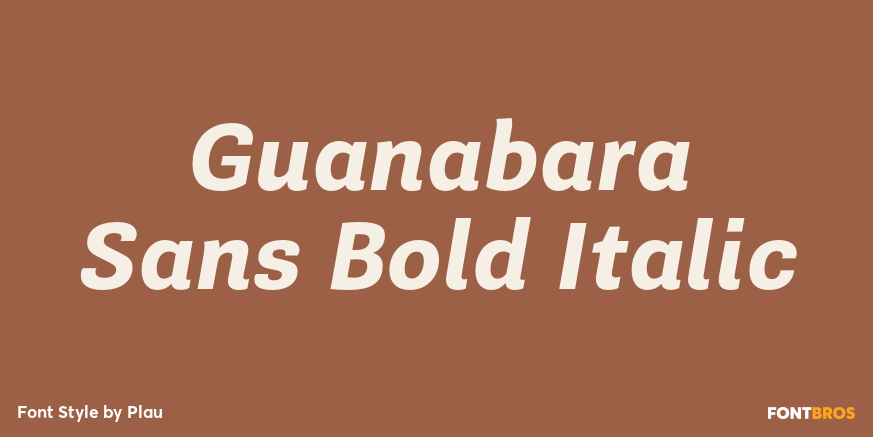 Guanabara Sans Bold Italic Font Poster #1