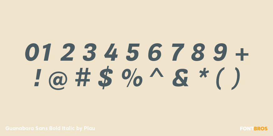 Guanabara Sans Bold Italic Font Poster #1