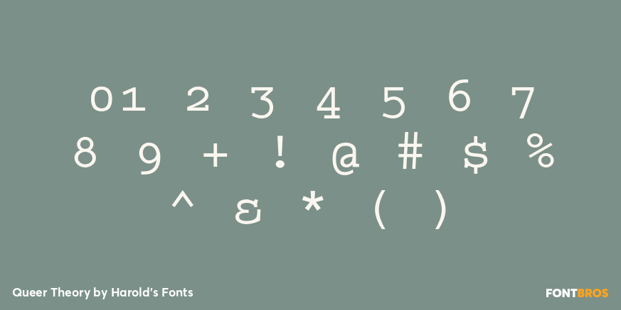 Queer Theory Font Poster #4