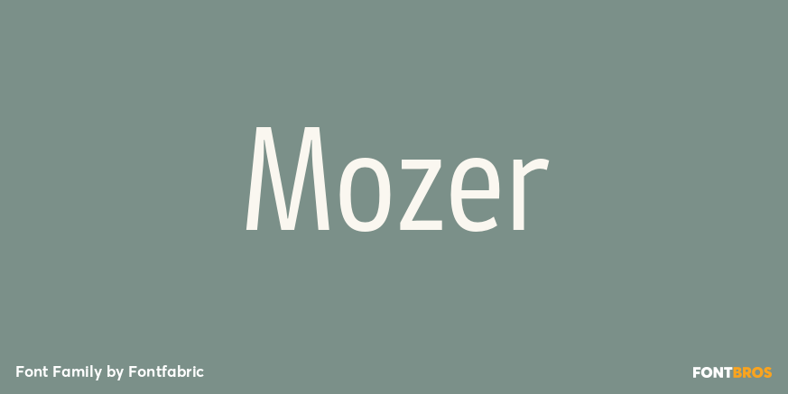 Mozer Font Poster