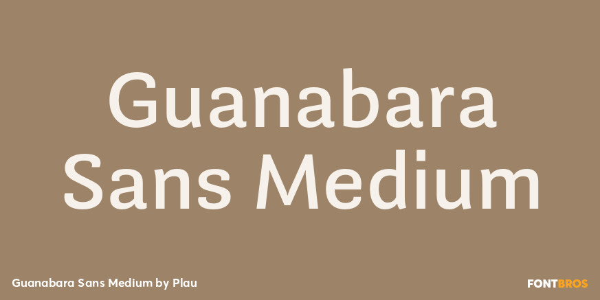 Guanabara Sans Medium Font Poster #1