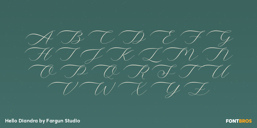 Hello Diandra Font Poster #1