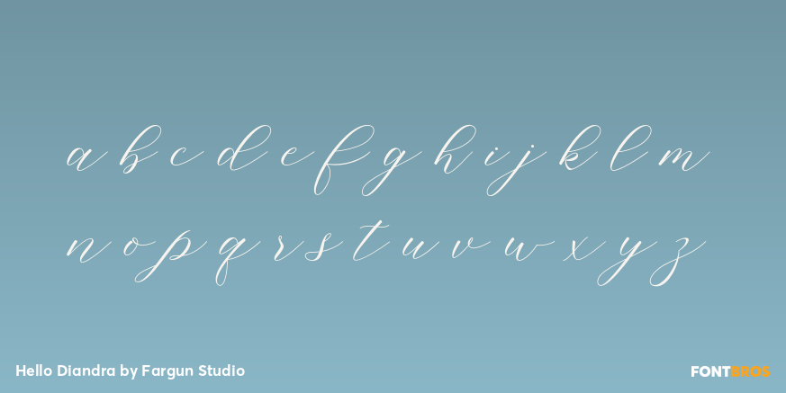 Hello Diandra Font Poster #1