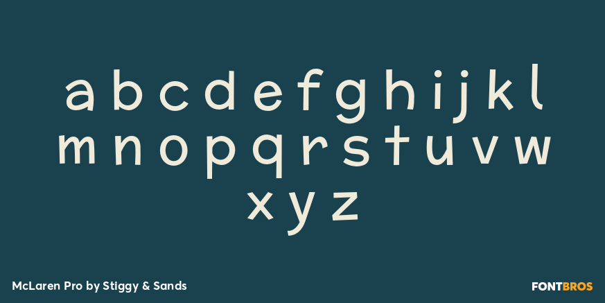 McLaren Pro Font Poster #3