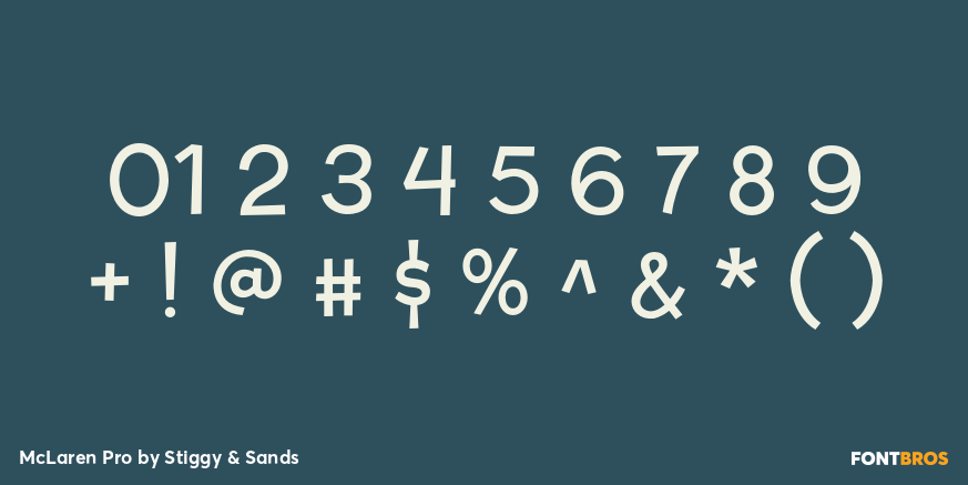 McLaren Pro Font Poster #4