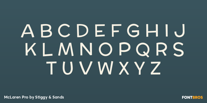 McLaren Pro Font Poster #1