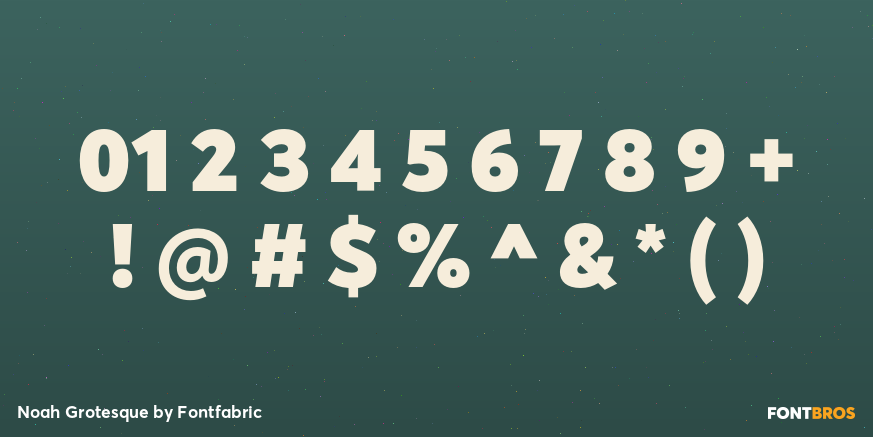 Noah Grotesque Font Poster #1
