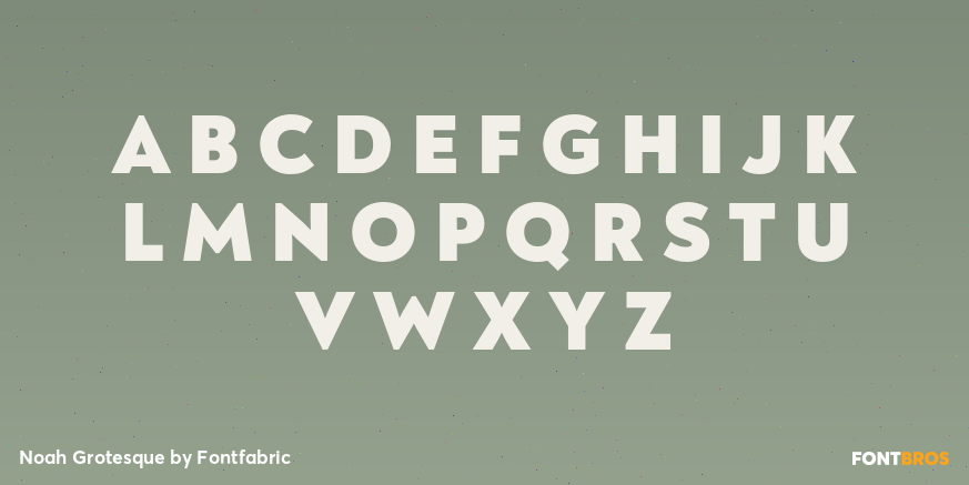 Noah Grotesque Font Poster #2