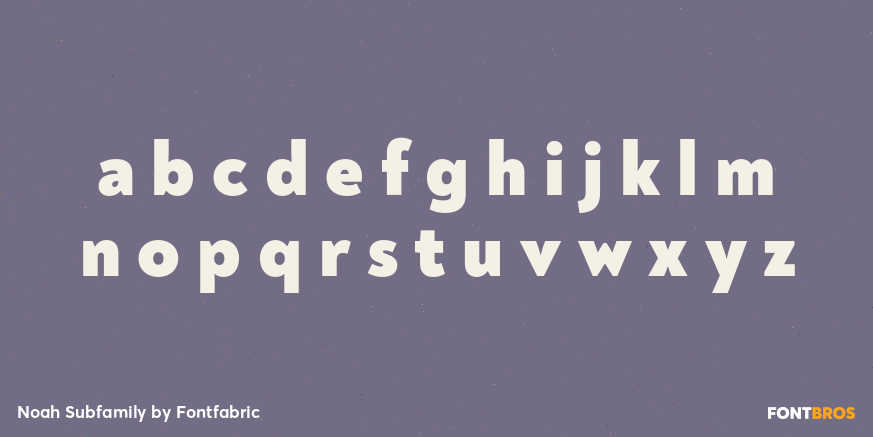 Noah Subfamily Font Poster #3