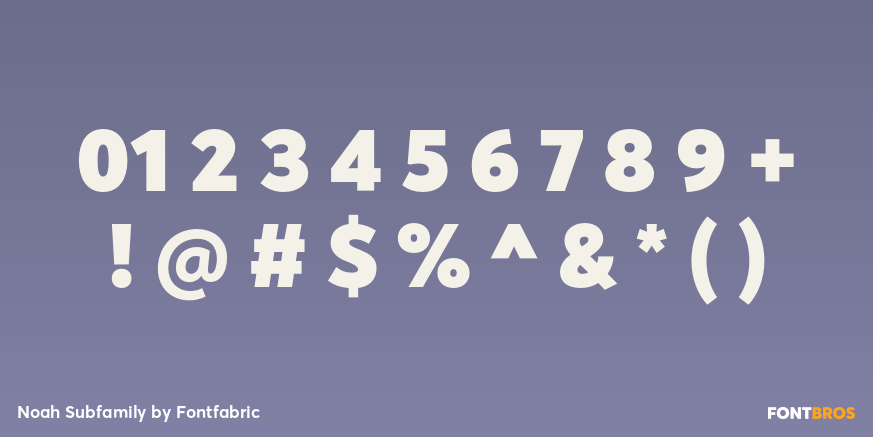 Noah Subfamily Font Poster #4