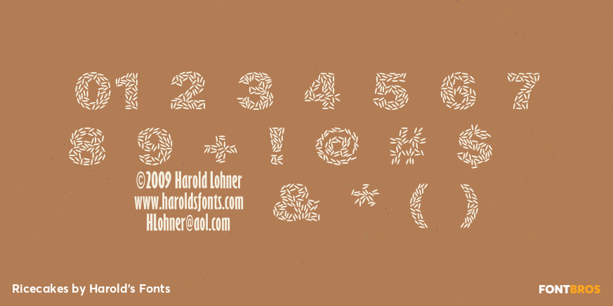 Ricecakes Font Poster #4