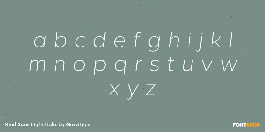 Kind Sans Light Italic Font Poster #3