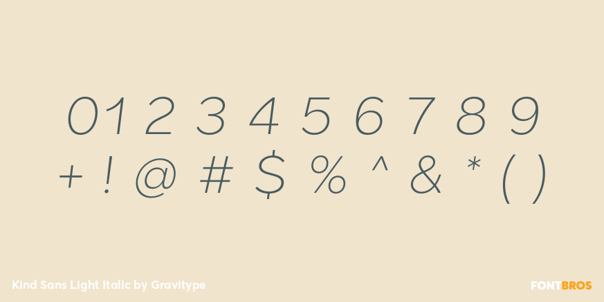 Kind Sans Light Italic Font Poster #4
