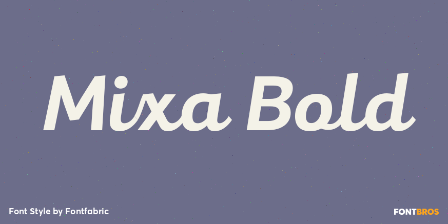 Mixa Bold Font Poster #1