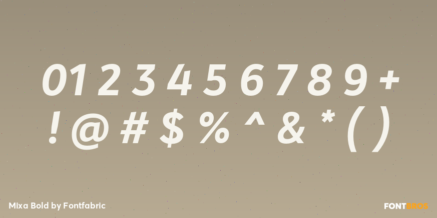 Mixa Bold Font Poster #4