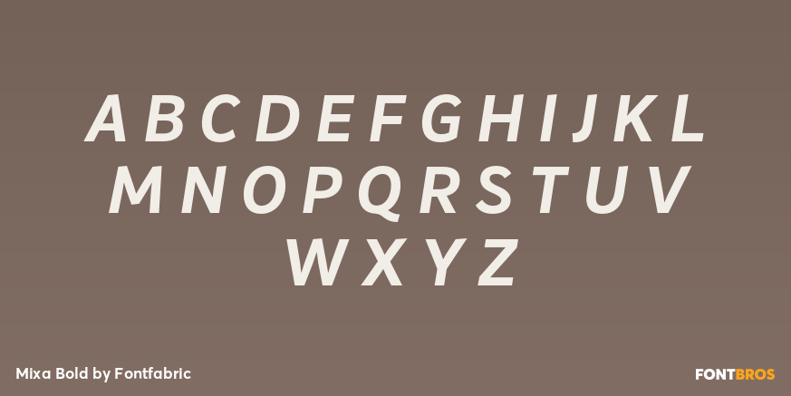 Mixa Bold Font Poster #2