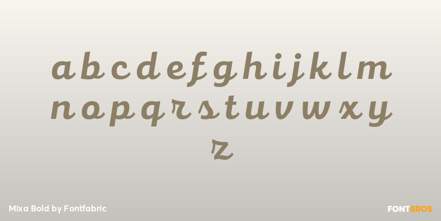 Mixa Bold Font Poster #3