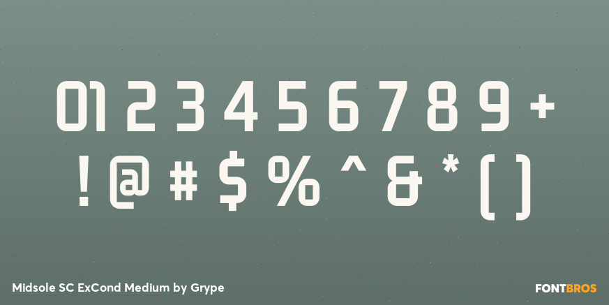 Midsole SC ExCond Medium Font Poster #1