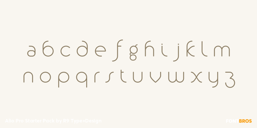 Alio Pro Starter Pack Font Poster #3