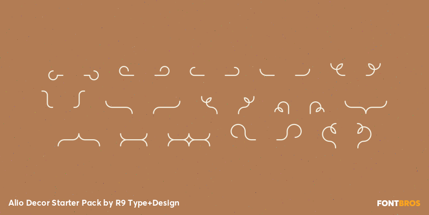 Alio Decor Starter Pack Font Poster #2