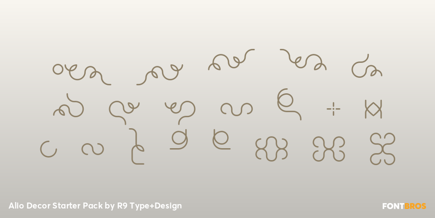 Alio Decor Starter Pack Font Poster #4