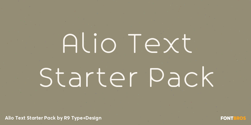 Alio Text Starter Pack Font Poster #1