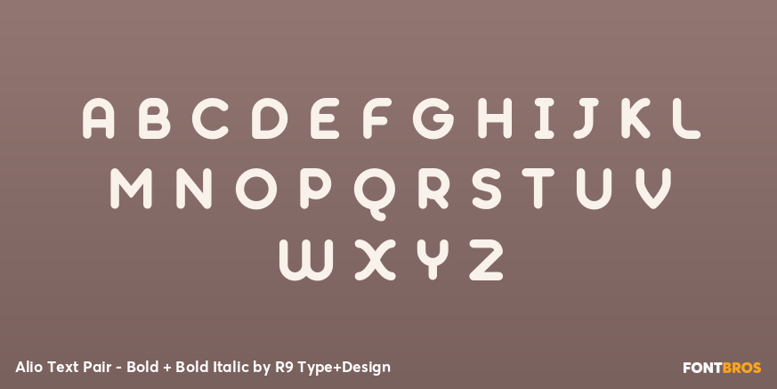 Alio Text Pair - Bold + Bold Italic Font Poster #2