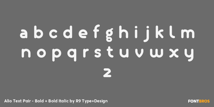 Alio Text Pair - Bold + Bold Italic Font Poster #3