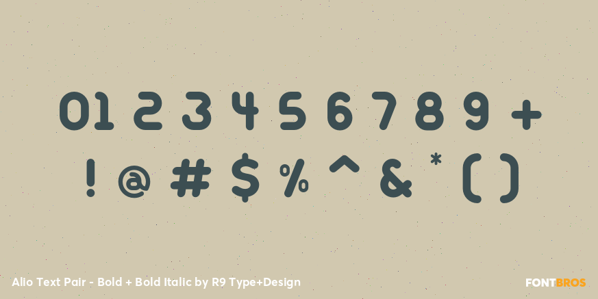 Alio Text Pair - Bold + Bold Italic Font Poster #4