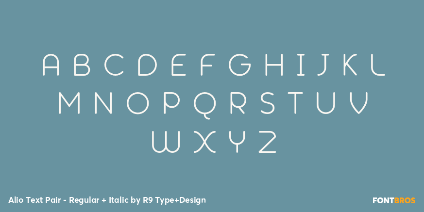 Alio Text Pair - Regular + Italic Font Poster #2