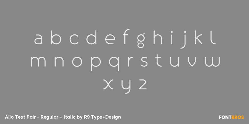 Alio Text Pair - Regular + Italic Font Poster #3