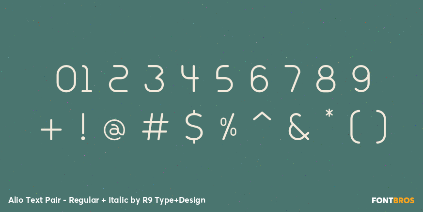 Alio Text Pair - Regular + Italic Font Poster #4