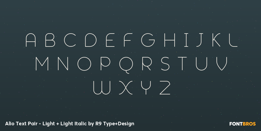 Alio Text Pair - Light + Light Italic Font Poster #2