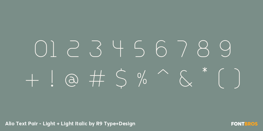 Alio Text Pair - Light + Light Italic Font Poster #4