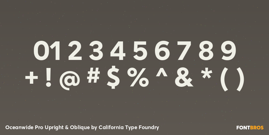 Oceanwide Pro Upright & Oblique Font Poster #4