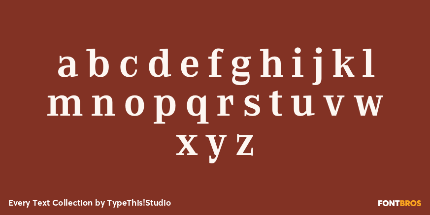 Every Text Collection Font Poster #3