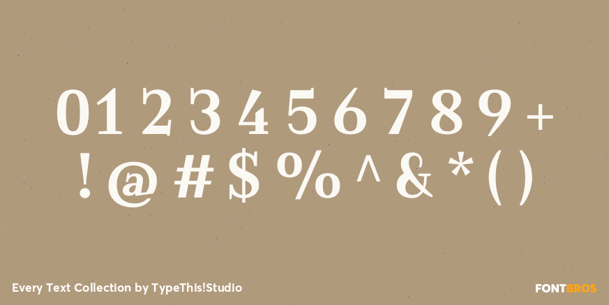 Every Text Collection Font Poster #4