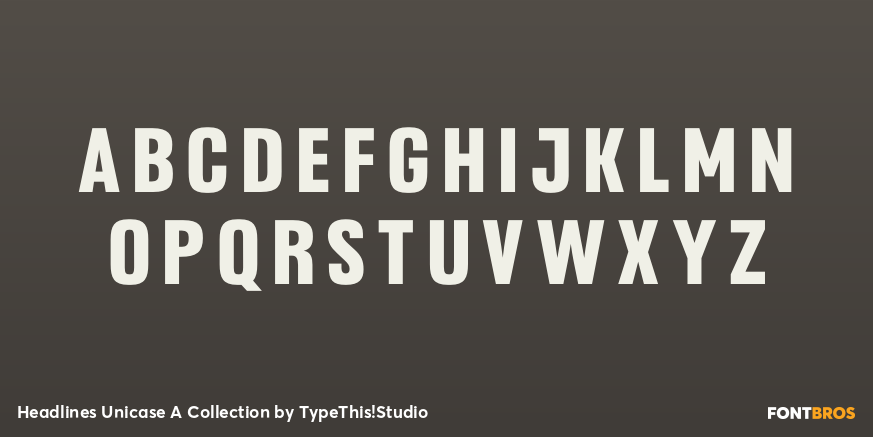 Headlines Unicase A Collection Font Poster #2