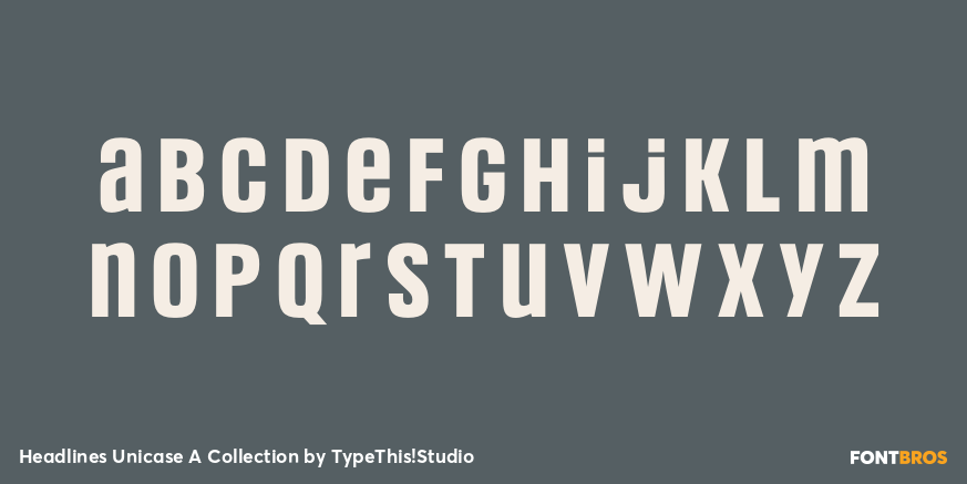 Headlines Unicase A Collection Font Poster #3