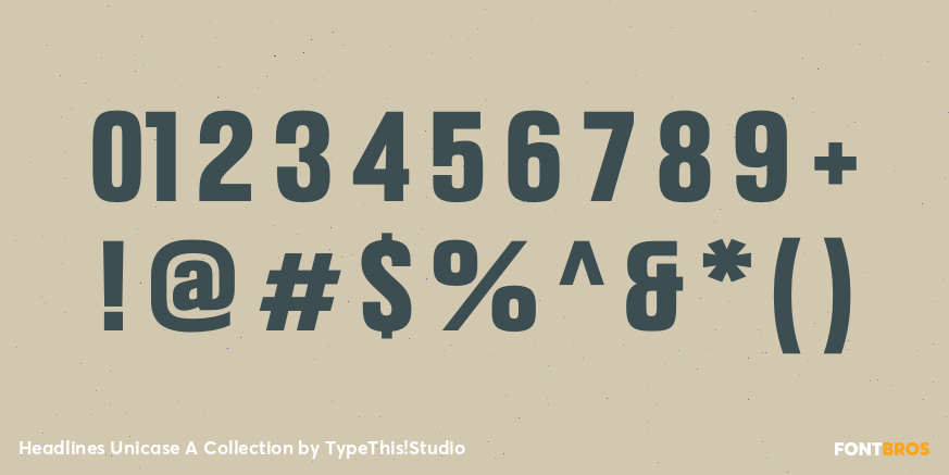 Headlines Unicase A Collection Font Poster #4