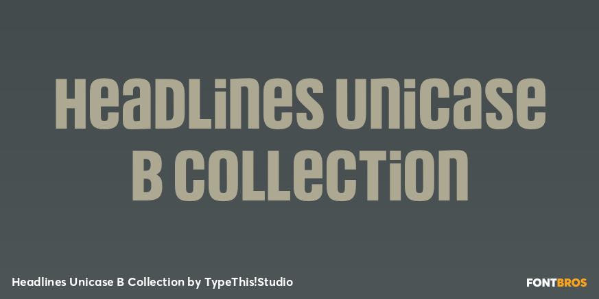 Headlines Unicase B Collection Poster