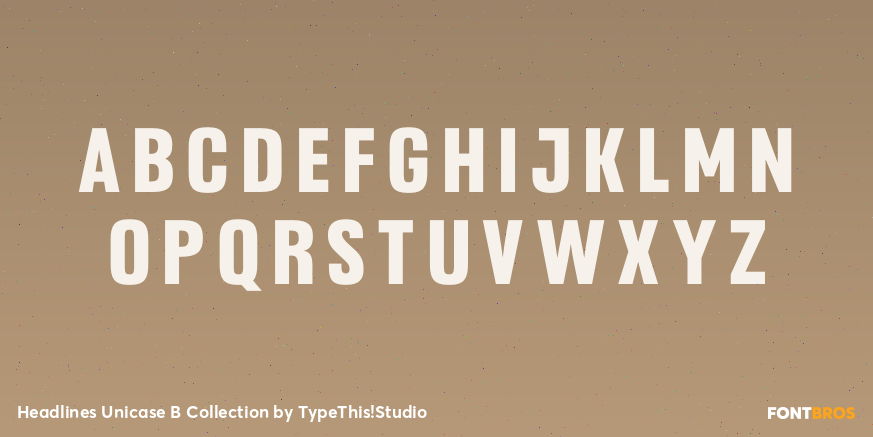 Headlines Unicase B Collection Font Poster #2