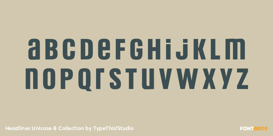 Headlines Unicase B Collection Font Poster #3