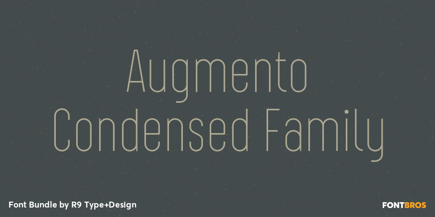 Augmento Condensed Family Poster