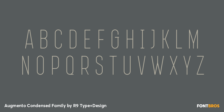 Augmento Condensed Family Font Poster #2