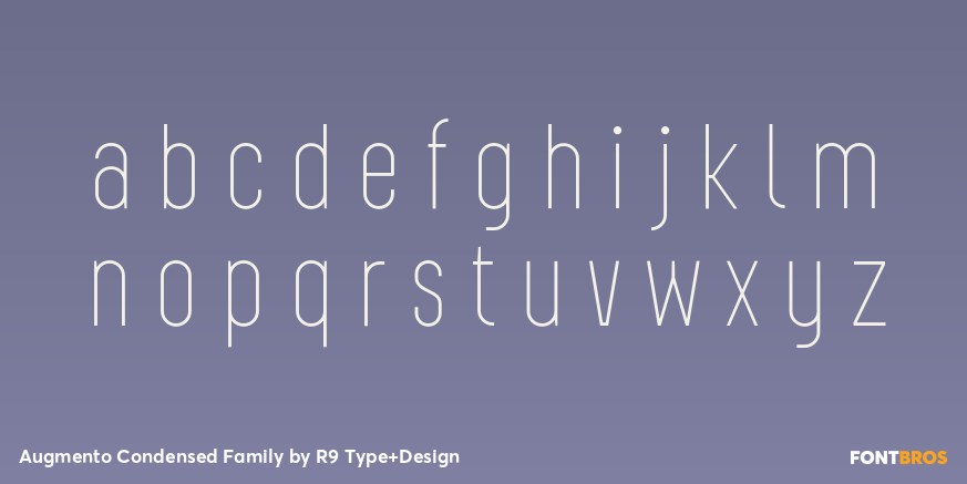Augmento Condensed Family Font Poster #3