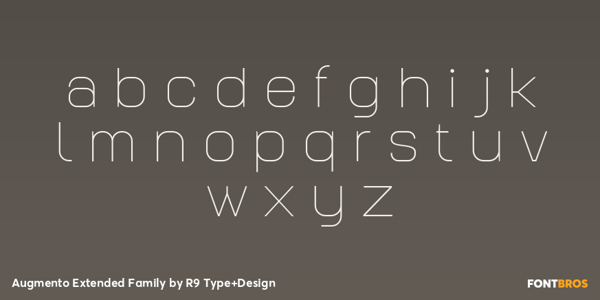 Augmento Extended Family Font Poster #3