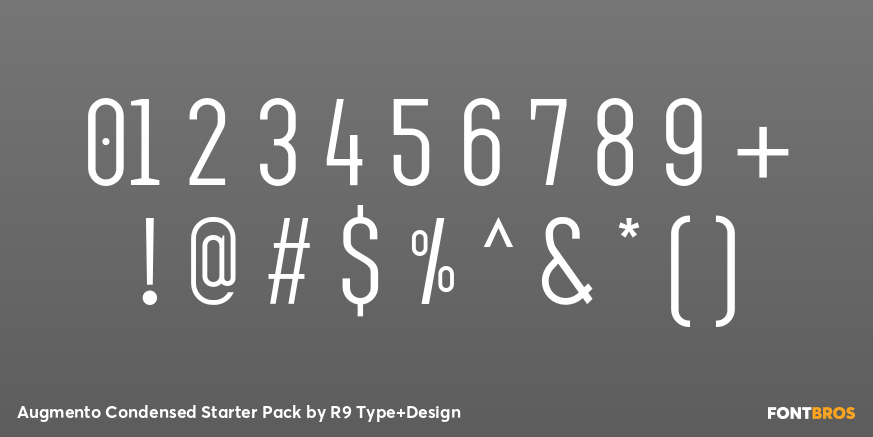 Augmento Condensed Starter Pack Font Poster #4