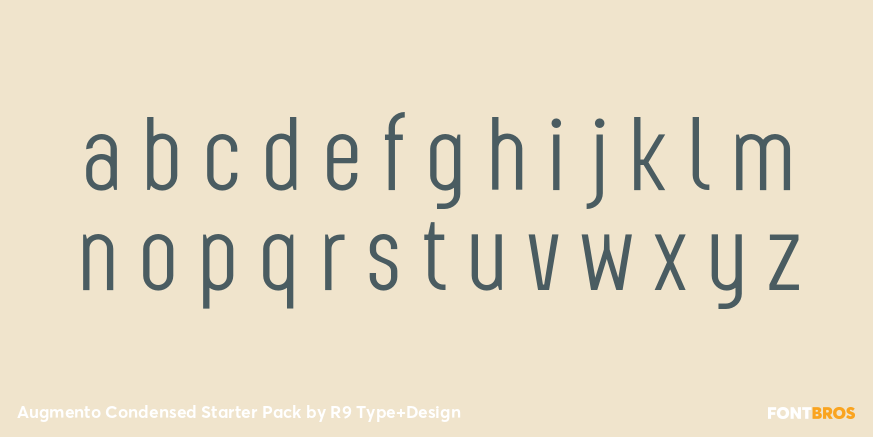 Augmento Condensed Starter Pack Font Poster #3